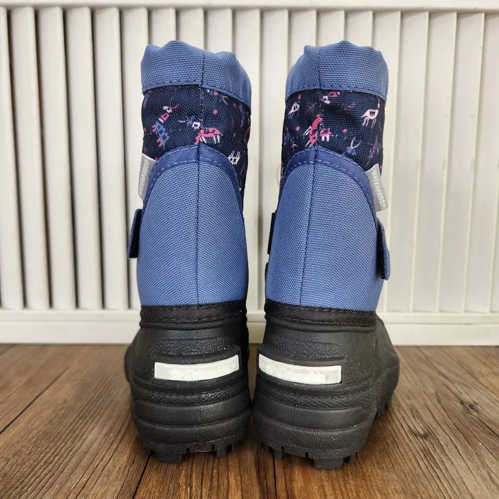 Columbia Toddler Powderbug Plus II Deer Print Size 4 Insulated Winter Snow Boots
